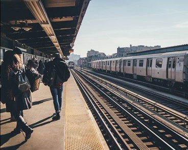 busy railway platform